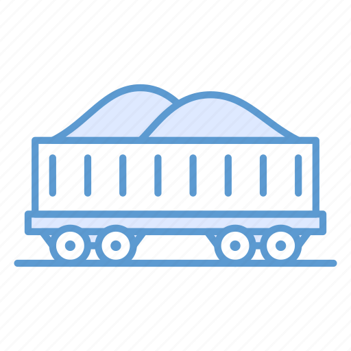 Chariot, coal cart, construction cart, mine chariot, railway carriage, sand icon - Download on Iconfinder