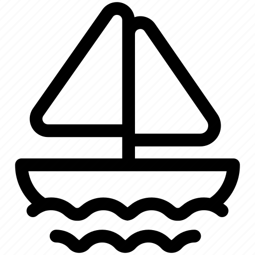 Boat, sailing, transportation, travel, ocean icon - Download on Iconfinder