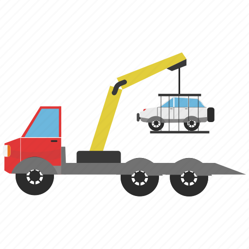 Car, construction, crane, shadow, truck icon - Download on Iconfinder