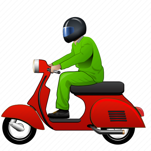 Motorcyclist, taxi, bicycle, runner, motobike, motor, transport icon - Download on Iconfinder