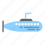 submarine, underwater, ship, transport, ocean, sea, military, transportation 