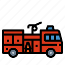 emergency, fire, transport, truck, vehicle