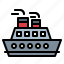 boat, cruiser, ferry, ship 