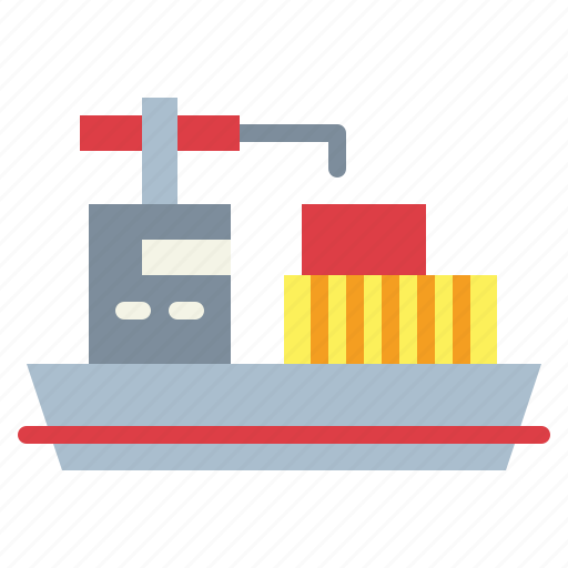Boat, containers, logistics, ship icon - Download on Iconfinder