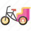 cycle cart, cycle rickshaw, passenger transportation, rickshaw, transportation vehicle 