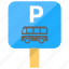 bus parking, directional sign, p sign board, road sign, traffic sign 