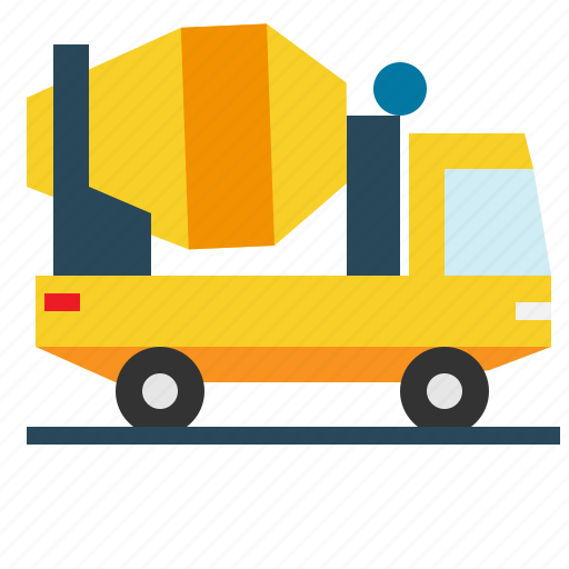 Cement, mixer, transportation, truck icon - Download on Iconfinder