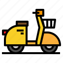 motorcycle, scooter, transportation