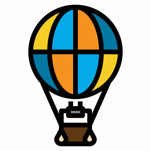 Air, balloon, flight, fly, hot, transport icon - Download on Iconfinder