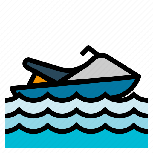 Jet, scooter, sea, ski, transport, vehicle, watercraft icon - Download on Iconfinder