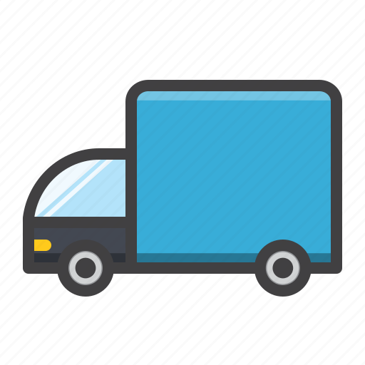 Box, delivered, truck, truck delivered icon - Download on Iconfinder