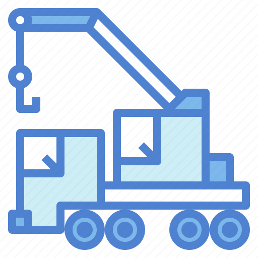 Crane, machanick, transport, truck icon - Download on Iconfinder