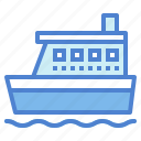 boat, ferry, ocean, ship