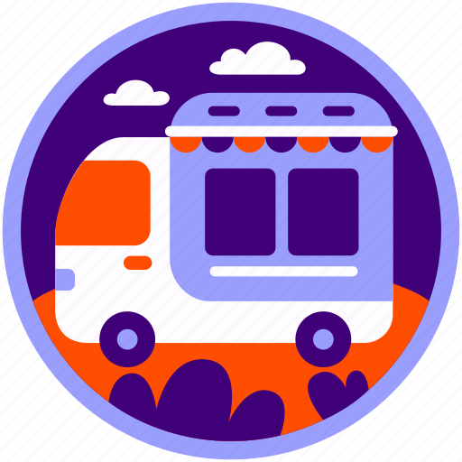 Food truck, technology, transport, transportation, travel, trip, truck icon - Download on Iconfinder