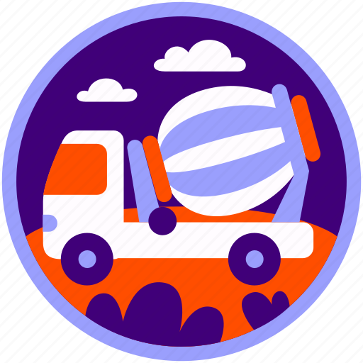 Technology, transport, transportation, travel, trip, truck, truck mixer icon - Download on Iconfinder