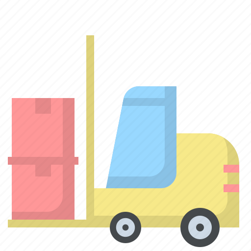 Delivery, fork, forklift, industrial, lift, shipping, truck icon - Download on Iconfinder