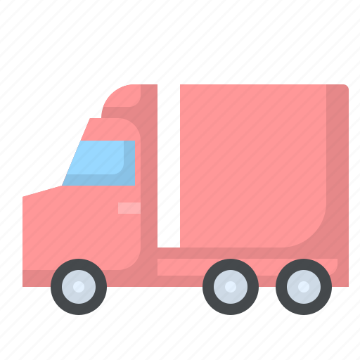 Construction, delivery, trailer, transport, transportation, truck, trucking icon - Download on Iconfinder