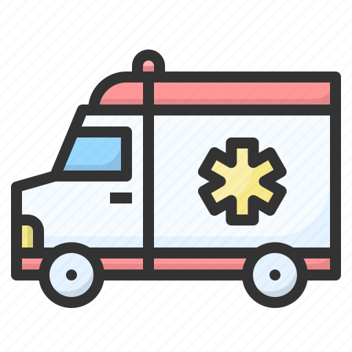 Ambulance, automobile, car, emergency, medical, transportation, van icon - Download on Iconfinder