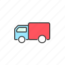 delivery, mini, track, transport, van