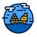 cargo ship, transport, transportation, shipping, boat