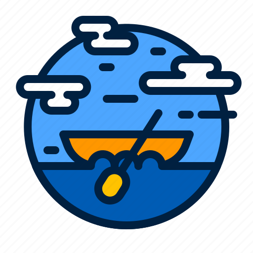 Transportation, vacation, rowboat, transport, rowing boat, boat icon - Download on Iconfinder
