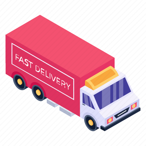 Cargo truck, delivery truck, truck, automobile, transport icon - Download on Iconfinder
