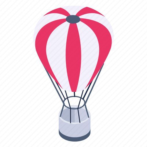 Air balloon, hot air balloon, parachute, aerostat, transport icon - Download on Iconfinder