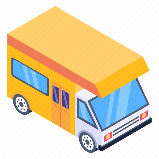 Road journey, camper van, motor home, caravan, minibus icon - Download on Iconfinder