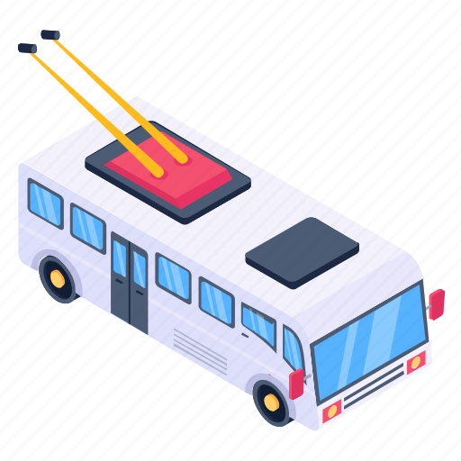 Bus, trolley bus, transport, tram, vehicle icon - Download on Iconfinder