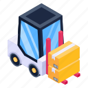 lift truck, forklift, cargo forklift, vehicle, transport