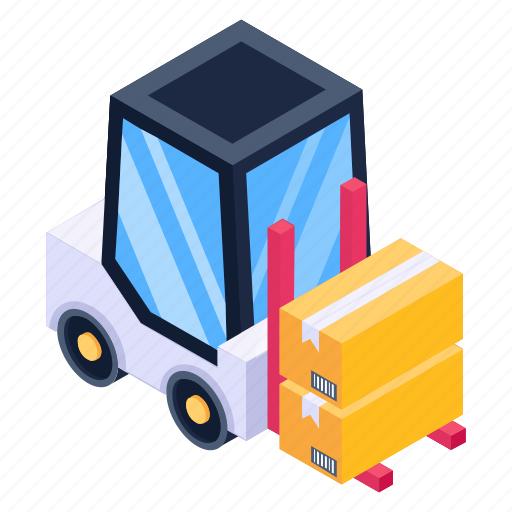 Lift truck, forklift, cargo forklift, vehicle, transport icon - Download on Iconfinder