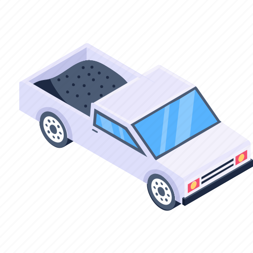 Pickup truck, pickup, transport, vehicle, automotive icon - Download on Iconfinder