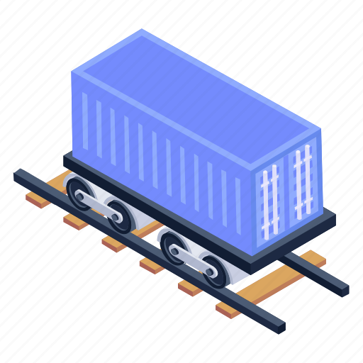 Railway car, railcar, boxcar, transport, railway carriage icon - Download on Iconfinder