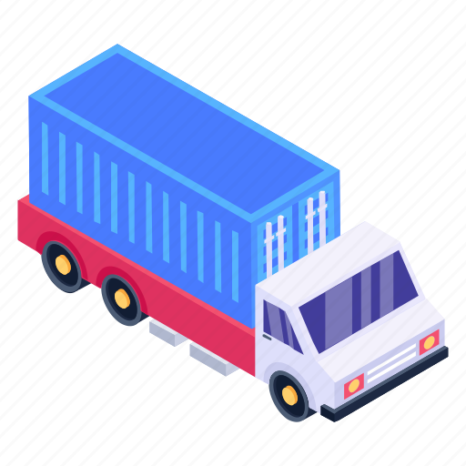Trailer, lorry, trailer truck, vehicle, transport icon - Download on Iconfinder