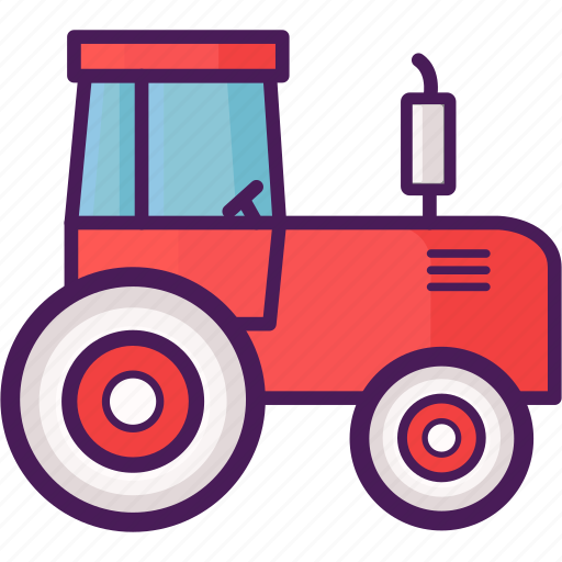 Agriculture, farm, rice field, tractor, vehicle icon - Download on Iconfinder