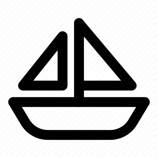 Sailboat, boat, sail, sailing, boats, trasnportation, transport icon - Download on Iconfinder