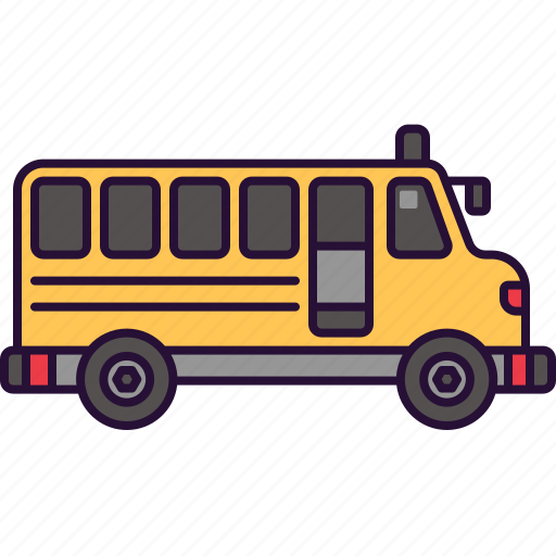 Bus, school, transportation, public, transport, automobile, vehicle icon - Download on Iconfinder
