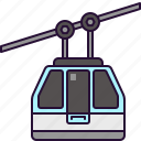 chairlift, cable, transportation, automobile, car