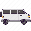 minibus, transportation, automobile, car, van, vehicle, travel