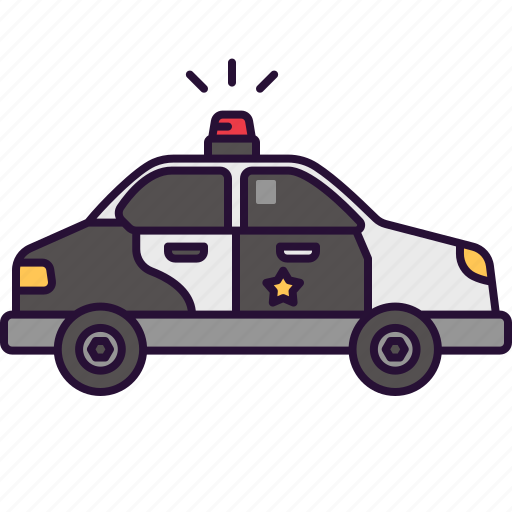 Police, car, transportation, automobile, vehicle, transport, emergency icon - Download on Iconfinder