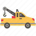 crane, truck, tow, transportation, assistance, automobile, vehicle