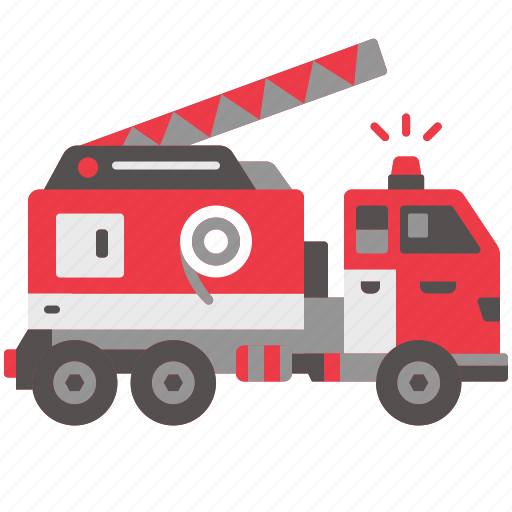 Fire, truck, firefighter, car, transportation, automobile, protection icon - Download on Iconfinder
