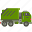 recycling, truck, trash, garbage, transportation, automobile 