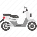 scooter, motorcycle, transport, transportation, motorbike