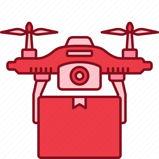 Drone, delivery, box, shipping, electronics, fly, transport icon - Download on Iconfinder