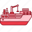 ship, cargo, transportation, transport, boat, distribution, vessel 