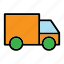 delivery truck, car, automobile, truck, automotive, travel, transport, transportation 