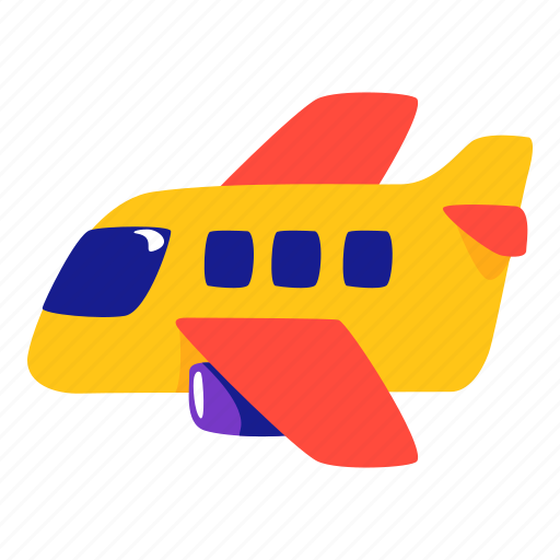 Airplane, transportation, transport, parcel, air, flight icon - Download on Iconfinder