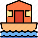 house, boat