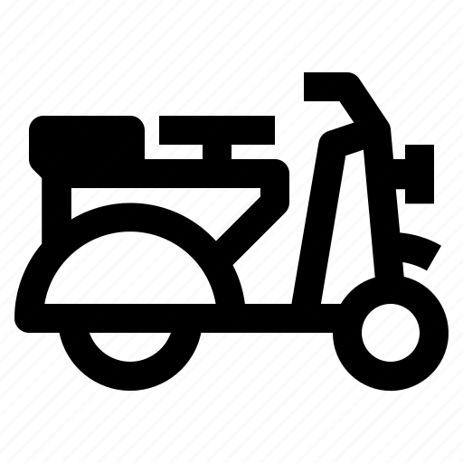 Bicycle bike, motorcycle, transport, transportation, vespa icon - Download on Iconfinder